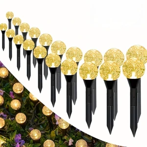 10/20/30 Leds Solar Garden Crystal Lights, Outdoor Lawn Lights with 8 Lighting Modes, Camping, Christmas, Party Decorations 10/20/30 Leds Solar Garden Crystal Lights, Outdoor Lawn Lights with 8 Lighting Modes, Camping, Christmas, Party Decorations