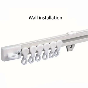 Self Adhesive Or Perforated Dual-purpose Curtain Track Ceiling Or Wall Mount Nano Silent Curtain Slide Rod For Curtains And Cabi Self Adhesive Or Perforated Dual-purpose Curtain Track Ceiling Or Wall Mount Nano Silent Curtain Slide Rod For Curtains And Cabi