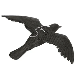 Reallike 3D Plastic Animals Figures Realistic Plastic Crow Ravens Garden Flag Home Bird Figurine Crow Decoys Attracting Crows Reallike 3D Plastic Animals Figures Realistic Plastic Crow Ravens Garden Flag Home Bird Figurine Crow Decoys Attracting Crows