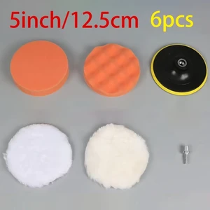 4-5Inch Car Polishing and Waxing Set, 100mm Multi-Functional Buffing Pads Kit - Soft Sponge, Wool Pad, and Ball Polishing Disc 4-5Inch Car Polishing and Waxing Set, 100mm Multi-Functional Buffing Pads Kit - Soft Sponge, Wool Pad, and Ball Polishing Disc