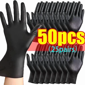 Black Nitrile PVC Gloves Strong Gloves Disposable for Housework Dish Washing Car Industry Gardening Pet Care Baking Cooking Tool Black Nitrile PVC Gloves Strong Gloves Disposable for Housework Dish Washing Car Industry Gardening Pet Care Baking Cooking Tool