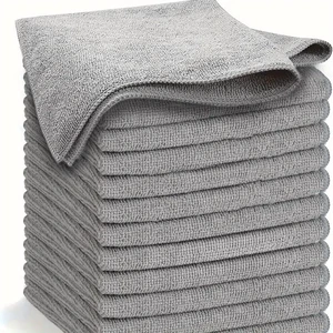 1/100PCS Gray Bamboo Charcoal Thickened Super Absorbent Dishcloth Anti-grease Kitchen Wiping Rags Microfiber Cleaning Cloths 1/100PCS Gray Bamboo Charcoal Thickened Super Absorbent Dishcloth Anti-grease Kitchen Wiping Rags Microfiber Cleaning Cloths