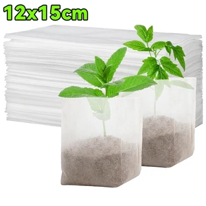 100/1000pcs Degradable Non-woven Plant Grow Bags Sapling Seed Nursery Bag Grow Pockets Planting Cultivation Pouches Garden Tools 100/1000pcs Degradable Non-woven Plant Grow Bags Sapling Seed Nursery Bag Grow Pockets Planting Cultivation Pouches Garden Tools