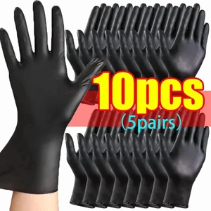 Black Nitrile PVC Gloves Strong Gloves Disposable for Housework Dish Washing Car Industry Gardening Pet Care Baking Cooking Tool Black Nitrile PVC Gloves Strong Gloves Disposable for Housework Dish Washing Car Industry Gardening Pet Care Baking Cooking Tool