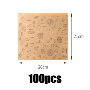 50/100pcs oil proof paper bag disposable packaging baking paper dessert sandwich burger packaging bag kitchen accessories 50/100pcs oil proof paper bag disposable packaging baking paper dessert sandwich burger packaging bag kitchen accessories