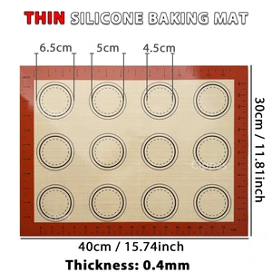 1PC Silicone Baking Mat for Oven, Thin 0.4mm, Reusable Non Stick Heat Resistant Bakeware Sheets Liner Baking Tools for Cookie 1PC Silicone Baking Mat for Oven, Thin 0.4mm, Reusable Non Stick Heat Resistant Bakeware Sheets Liner Baking Tools for Cookie
