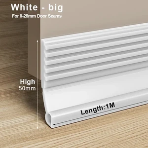 New Door Bottom Sealing Strip 1M Windproof Dust Stopper Guard Rain Weatherstrip Noise Reduction Insulator Sealer Home Hardware New Door Bottom Sealing Strip 1M Windproof Dust Stopper Guard Rain Weatherstrip Noise Reduction Insulator Sealer Home Hardware