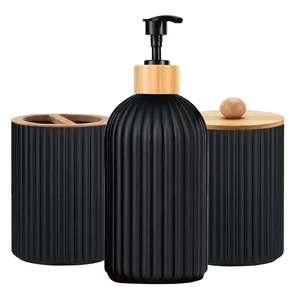 Bathroom Countertop Container Hand Soap Dispenser Cotton Ball Storage Box Toothbrush Holder Home Decoration Organizer Bathroom Countertop Container Hand Soap Dispenser Cotton Ball Storage Box Toothbrush Holder Home Decoration Organizer
