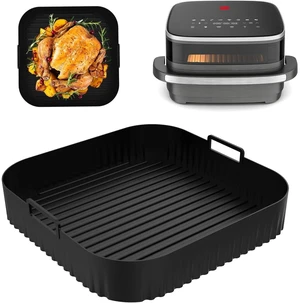 26cm Air Fryer Silicone Mold for Moulinex Easy Fry XL Surface Reusable AirFryer Silicone Tray Container Accessorie Easy To Clean 26cm Air Fryer Silicone Mold for Moulinex Easy Fry XL Surface Reusable AirFryer Silicone Tray Container Accessorie Easy To Clean