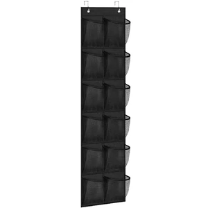 12 Pockets Over the Door Shoe Organizer Large Mesh Pockets With 2 Hooks Transparent Fabric Shoe Rack Storage Bag For Bedroom 12 Pockets Over the Door Shoe Organizer Large Mesh Pockets With 2 Hooks Transparent Fabric Shoe Rack Storage Bag For Bedroom