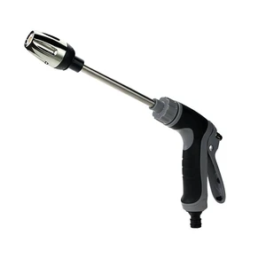 High-Pressure Car Wash Water Gun Household And Alloy Long Pole With Rubber Handle Watering Tools Metal Extension Wrapped High-Pressure Car Wash Water Gun Household And Alloy Long Pole With Rubber Handle Watering Tools Metal Extension Wrapped