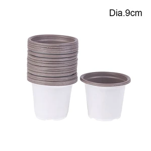 10 Pcs Two-color Thickened Plastic Seedling Pots Succulent Cultivation With Small Pots Simple Planting Seedling Pots 10 Pcs Two-color Thickened Plastic Seedling Pots Succulent Cultivation With Small Pots Simple Planting Seedling Pots