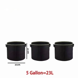 3-5PCS Non-Woven Grow Bags Aeration Fabric Pots with Handles Flower Pot Vegetable/Flower/Plant Grow Bags 3/5/7/10/15/20 Gallon 3-5PCS Non-Woven Grow Bags Aeration Fabric Pots with Handles Flower Pot Vegetable/Flower/Plant Grow Bags 3/5/7/10/15/20 Gallon
