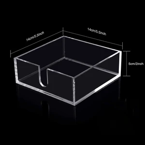 1pc square acrylic napkin holder transparent tabletop tissue box for home restaurant dining decor & Storage 1pc square acrylic napkin holder transparent tabletop tissue box for home restaurant dining decor & Storage