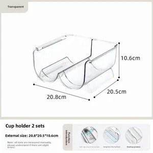 Stackable Cup Holder Organizer for Refrigerator Rotation Wine/Water Bottle Rack Kitchen Pantry Space-Saving Storage Shelf Stackable Cup Holder Organizer for Refrigerator Rotation Wine/Water Bottle Rack Kitchen Pantry Space-Saving Storage Shelf