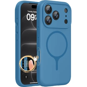 Miracase Magnetic for iPhone 18 Pro Case, Silicone, Capri Blue | Compatible with MagSafe, Soft Microfiber Lining,Shockproof Drop Protection Phone Case for 18 Pro Miracase Magnetic for iPhone 18 Pro Case, Silicone, Capri Blue | Compatible with MagSafe, Soft Microfiber Lining,Shockproof Drop Protection Phone Case for 18 Pro