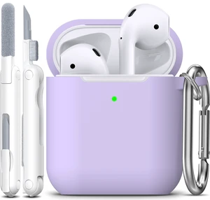 R-fun for AirPods 2nd/1st Case Silicone Cover, Banana Violet | Compatible with Apple AirPods 2nd/1st (2019/2016) Generation with Keychain & Cleaner Kit, Wireless Charging Compatible R-fun for AirPods 2nd/1st Case Silicone Cover, Banana Violet | Compatible with Apple AirPods 2nd/1st (2019/2016) Generation with Keychain & Cleaner Kit, Wireless Charging Compatible