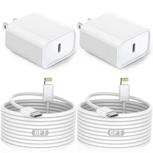 iPhone Charger Fast Charging,iPhone Fast Charger 2Pack Type C Fast Charger Block Plug Adapter 6FT USB-C to Lightning Cable Cord for iPhone14/13/13 Pro/12 Pro/12 Pro Max/11/Xs Max/XR/X/SE,iPad,AirPods iPhone Charger Fast Charging,iPhone Fast Charger 2Pack Type C Fast Charger Block Plug Adapter 6FT USB-C to Lightning Cable Cord for iPhone14/13/13 Pro/12 Pro/12 Pro Max/11/Xs Max/XR/X/SE,iPad,AirPods
