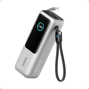 Anker Laptop Power Bank, 25,000mAh Travel Essential with 165W Total Output | 3 USB-C Ports with 100W Max Each, Built-In Retractable Cables, Flight-Ready, for iPhone 17 Series, MacBook, and More Anker Laptop Power Bank, 25,000mAh Travel Essential with 165W Total Output | 3 USB-C Ports with 100W Max Each, Built-In Retractable Cables, Flight-Ready, for iPhone 17 Series, MacBook, and More