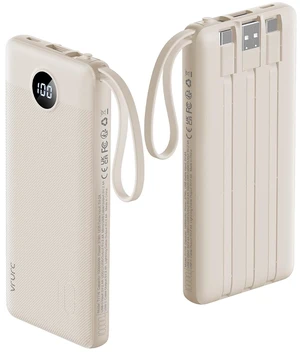 VRURC Portable Charger Power Bank,10000mAh Travel Essentials Battery Pack | Built-in 4 Cables, 5 Outputs 2 Inputs Slim USB C Charging Bank for All Cell Phones -Light Coffee(1 Pack) VRURC Portable Charger Power Bank,10000mAh Travel Essentials Battery Pack | Built-in 4 Cables, 5 Outputs 2 Inputs Slim USB C Charging Bank for All Cell Phones -Light Coffee(1 Pack)