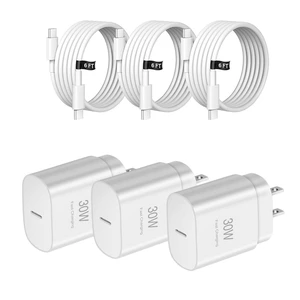 USB C Charger Fast Charging30W i Phone 18 17 16 15 Type C Charger | USBC Charger Bock 3Pack 30W With 6 FT USB C Charger Cord For i Phone18/17/17 Pro/17 Pro Max//16/16 Pro/16 Pro Max/15/15 USB C Charger Fast Charging30W i Phone 18 17 16 15 Type C Charger | USBC Charger Bock 3Pack 30W With 6 FT USB C Charger Cord For i Phone18/17/17 Pro/17 Pro Max//16/16 Pro/16 Pro Max/15/15