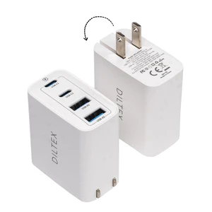 4USB Ports Gan 40W Foldable Charger 2 Pack - Compact USB-C & USB-A Fast Charger with Smart Power Output for Safe Charging- Charging Block compatible with Apple, Android & Google Devices Simultaneously 4USB Ports Gan 40W Foldable Charger 2 Pack - Compact USB-C & USB-A Fast Charger with Smart Power Output for Safe Charging- Charging Block compatible with Apple, Android & Google Devices Simultaneously