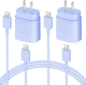 AISNI USB C Charger 25W Type C Charger Fast Charging Android Charger Block | for Galaxy S26 Ultra/S26/S26+/S25 Ultra/S25/24 Ultra/S24/S23 Ultra/S22 Ultra with 6 FT Long Phone Charger USB C Cord-Purple AISNI USB C Charger 25W Type C Charger Fast Charging Android Charger Block | for Galaxy S26 Ultra/S26/S26+/S25 Ultra/S25/24 Ultra/S24/S23 Ultra/S22 Ultra with 6 FT Long Phone Charger USB C Cord-Purple