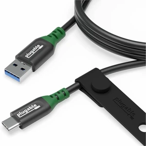 Plugable USB C to USB A Cable, 10Gbps Data Transfer, 3A 15W Charging 3.3 Ft | Includes Desk Managment Strap, USB 3.2 Gen 2, Compatible with iPhone 16, iPad, Samsung Galaxy, Tablets, Laptops Plugable USB C to USB A Cable, 10Gbps Data Transfer, 3A 15W Charging 3.3 Ft | Includes Desk Managment Strap, USB 3.2 Gen 2, Compatible with iPhone 16, iPad, Samsung Galaxy, Tablets, Laptops