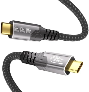 ZIKNYDO USB C to USB C Cable 6.6FT, USBC 3.2 Gen 2x2 20Gbps Data Transfer, PD3.1 240W Fast Charging, USBC Video Cable 4K@144Hz/8K@30Hz Compatible with Thunderbolt 4, MacBook Pro, Monitor, iPhone 17 ZIKNYDO USB C to USB C Cable 6.6FT, USBC 3.2 Gen 2x2 20Gbps Data Transfer, PD3.1 240W Fast Charging, USBC Video Cable 4K@144Hz/8K@30Hz Compatible with Thunderbolt 4, MacBook Pro, Monitor, iPhone 17