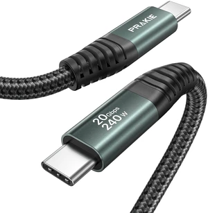 20Gbps USB C Data Cable, PD 3.1 240W Fast Charging, USB C Cable 3.3FT/1M | 8K@30Hz/ 4K@120Hz Video, Durable Braided USBC Monitor Cable for iPhone 18/17/16/15, MacBook, iPad, SSD, Dell XPS, VR-Gray 20Gbps USB C Data Cable, PD 3.1 240W Fast Charging, USB C Cable 3.3FT/1M | 8K@30Hz/ 4K@120Hz Video, Durable Braided USBC Monitor Cable for iPhone 18/17/16/15, MacBook, iPad, SSD, Dell XPS, VR-Gray