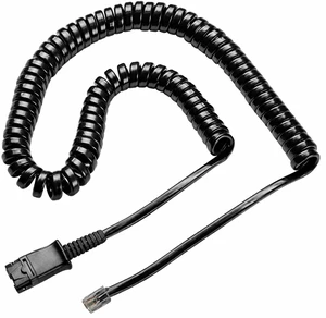 U10P Adapter Cable 27190-01 Connects with any Plantronics or TruVoice QD Headset - Compatible with Mitel, Nortel, Avaya Digital, Polycom, Poly, Shoretel, Aastra, Digium, ESI, Allworx Phones and More