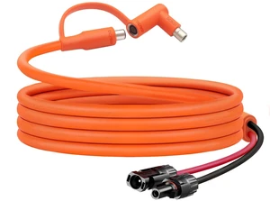 Hoeine 10FT MC4 to DC 8mm Adapter Cable for Jackery Portable Power Station | Universal Solar Panel Connector Cable, DC7909/DC8020 Adapter, Fits BLUETTI, Goal Zero Yeti, Anker, for Camping RV Emergency