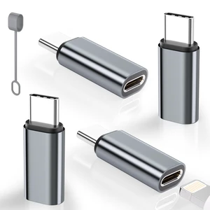 Thousover 4 Pack Lightning to USB C Adapter for iPhone 15/16/17 Pro/17 Pro Max,for iPhone 17/16 Charger,17/16 Accessories,Fast Charging & Data Transfer,USB C Charger Connector Cable (Gray) Thousover 4 Pack Lightning to USB C Adapter for iPhone 15/16/17 Pro/17 Pro Max,for iPhone 17/16 Charger,17/16 Accessories,Fast Charging & Data Transfer,USB C Charger Connector Cable (Gray)