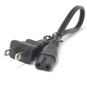 Short 1FT Figure 8 Power Cord, 18AWG 2 Prong AC Cable for TV | Connector Replacement, Space-Saving Design for Power Strips, Compatible with Figure-8 Devices Short 1FT Figure 8 Power Cord, 18AWG 2 Prong AC Cable for TV | Connector Replacement, Space-Saving Design for Power Strips, Compatible with Figure-8 Devices