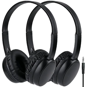 Auolexs Kids Wired Headphones 2 Pack for School Classroom | 3.5mm Jack, Adjustable Headband, Lightweight On-Ear Headphones for Students Teachers Travel Boys Girls(YT30,2 Black) Auolexs Kids Wired Headphones 2 Pack for School Classroom | 3.5mm Jack, Adjustable Headband, Lightweight On-Ear Headphones for Students Teachers Travel Boys Girls(YT30,2 Black)