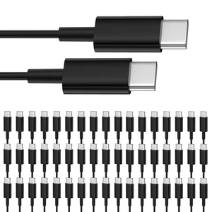 USB C to USB C Cable 50-Pack Bulk, 3ft Type C Fast Charging Cord Black | USBC Phone Charger Cables, Data Transfer, Multipack USB C to USB C Cable 50-Pack Bulk, 3ft Type C Fast Charging Cord Black | USBC Phone Charger Cables, Data Transfer, Multipack