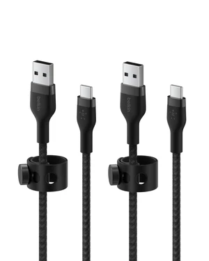 Belkin USB A to USB C Braided Cable 2 Pack, 6.6ft Fast iPhone Charger Cord | USB-IF Certified, tangle-free braided cord, iPhone 17/16, Samsung Galaxy S25, iPad Pro, Nintendo Switch 2, fast charging Belkin USB A to USB C Braided Cable 2 Pack, 6.6ft Fast iPhone Charger Cord | USB-IF Certified, tangle-free braided cord, iPhone 17/16, Samsung Galaxy S25, iPad Pro, Nintendo Switch 2, fast charging