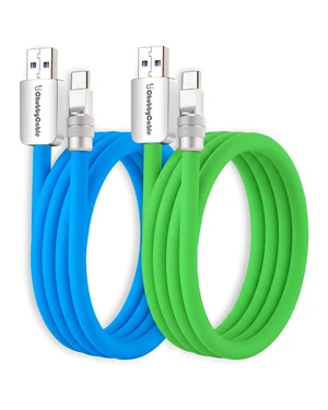 chubbycable 120W Silicone USB A to C Cable, 2 Pack, Blue+Green, 6.6FT | For iPhone 18/17/16/15 Series, MacBook Pro/Air, iPad Pro/Air, Galaxy S26/S25/S24, Pixel, Couple Color Fast Charging Cable chubbycable 120W Silicone USB A to C Cable, 2 Pack, Blue+Green, 6.6FT | For iPhone 18/17/16/15 Series, MacBook Pro/Air, iPad Pro/Air, Galaxy S26/S25/S24, Pixel, Couple Color Fast Charging Cable