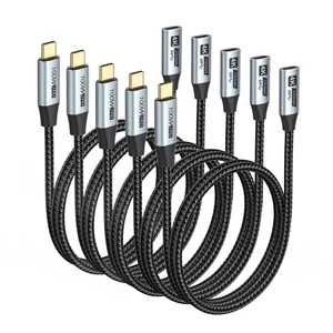 URELEGAN USB C Extension Cable 6FT 5-Pack (100W/10Gbps/4K@60Hz) | USBC Extender Cord USB 3.2 Male to Female Extension Cable 4K Video Output for MacBook Pro/Air, Switch, Laptop and Phone URELEGAN USB C Extension Cable 6FT 5-Pack (100W/10Gbps/4K@60Hz) | USBC Extender Cord USB 3.2 Male to Female Extension Cable 4K Video Output for MacBook Pro/Air, Switch, Laptop and Phone