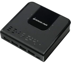 IOGEAR 4x4 USB 3.0 Peripheral Sharing Switch - Share 4 USB Devices Between 4 Computers - LED Indicators - Cables & Remote Included - PC - MAC - Printer - Scanner - Mouse/Keyboard and More - GUS434 IOGEAR 4x4 USB 3.0 Peripheral Sharing Switch - Share 4 USB Devices Between 4 Computers - LED Indicators - Cables & Remote Included - PC - MAC - Printer - Scanner - Mouse/Keyboard and More - GUS434