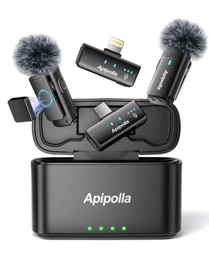 Wireless Mini Lavalier Microphone for iPhone 17/16/15 Android,30H Playtime with Charging Case,Plug&Play Magnetic Mini Lapel Microphone with Noise Reduction for Content Creators,Vlog,Tiktok,YouTube Wireless Mini Lavalier Microphone for iPhone 17/16/15 Android,30H Playtime with Charging Case,Plug&Play Magnetic Mini Lapel Microphone with Noise Reduction for Content Creators,Vlog,Tiktok,YouTube