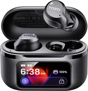 NC9 Pro Active Noise Cancelling Wireless Earbuds, LDAC Hi-Res Audio | Smart Touch Screen,Stereo Bass, 6 Mics ENC Clear Call Ear Buds,Dual Device Connection,60H, Bluetooth 6.0, Fast Charging,Black NC9 Pro Active Noise Cancelling Wireless Earbuds, LDAC Hi-Res Audio | Smart Touch Screen,Stereo Bass, 6 Mics ENC Clear Call Ear Buds,Dual Device Connection,60H, Bluetooth 6.0, Fast Charging,Black