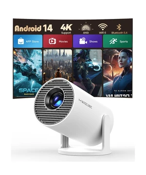 Magcubic Mini Projector with WiFi and Bluetooth, 4K Support Smart Portable Projector, Small Proyector with 200ANSl & AutoKeystone, 180° Rotation HY300Pro Video Proyector for Bedroom, Movie, Outdoor Magcubic Mini Projector with WiFi and Bluetooth, 4K Support Smart Portable Projector, Small Proyector with 200ANSl & AutoKeystone, 180° Rotation HY300Pro Video Proyector for Bedroom, Movie, Outdoor
