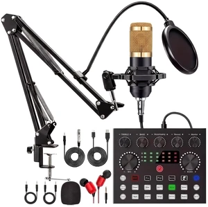 F998 Podcast Equipment Bundle, Audio Mixer with BM800 Microphone | Podcast Equipment with Sound Card, Recording Studio Equipment for Podcasting Singing Gaming Live Streaming YouTube Tiktok F998 Podcast Equipment Bundle, Audio Mixer with BM800 Microphone | Podcast Equipment with Sound Card, Recording Studio Equipment for Podcasting Singing Gaming Live Streaming YouTube Tiktok