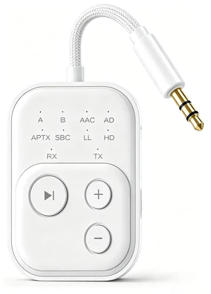 2026 Upgrade Pro Bluetooth 6.0 Transmitter Receiver 2-in-1 Airplane Adapter | For 2 Headphones/AirPods, Flights, TVs & Car Stereos Low Latency 2026 Upgrade Pro Bluetooth 6.0 Transmitter Receiver 2-in-1 Airplane Adapter | For 2 Headphones/AirPods, Flights, TVs & Car Stereos Low Latency