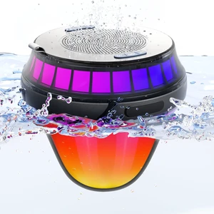 WNWT Floating Speaker for Pool, IPX7 Waterproof Floating Hot Tub Speaker with Colorful Lights, 12W Stereo Loud Sound, TWS, Portable, Wireless Party Gifts for Shower, Spa, Beach WNWT Floating Speaker for Pool, IPX7 Waterproof Floating Hot Tub Speaker with Colorful Lights, 12W Stereo Loud Sound, TWS, Portable, Wireless Party Gifts for Shower, Spa, Beach