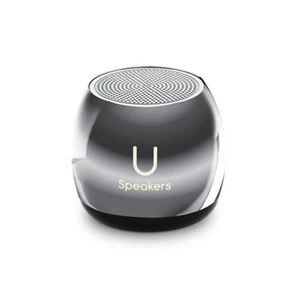 Fashionit U Micro, Mini Bluetooth Speaker with Mic, Portable, Hematite | mini bluetooth speaker, under pillow use, coin sized, rechargeable, TWS pairing Fashionit U Micro, Mini Bluetooth Speaker with Mic, Portable, Hematite | mini bluetooth speaker, under pillow use, coin sized, rechargeable, TWS pairing