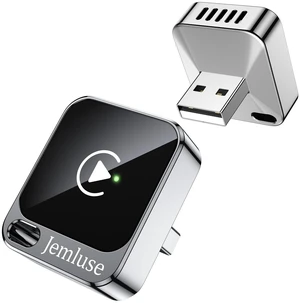 Jemluse Wireless CarPlay Adapter for Apple, Mini Car Play Dongle for iPhone iOS 10+, Plug & Play for Cars from 2016+ w/USB-C, Works with CarPlay-Enabled Marine Stereo Receivers & Head Units Jemluse Wireless CarPlay Adapter for Apple, Mini Car Play Dongle for iPhone iOS 10+, Plug & Play for Cars from 2016+ w/USB-C, Works with CarPlay-Enabled Marine Stereo Receivers & Head Units