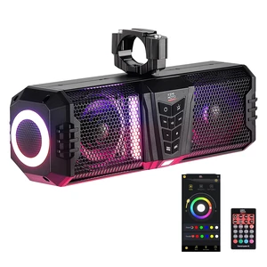 2025 Midnight 40 16-inch UTV Sound Bar, IP65 Water-Resistant | Golf Cart Sound Bar, ATV Speaker Wireless with RGB, SxS Soundbar Compatible with Polaris RZR Can-Am, Fits/ 1-2 in Roll Bar 2025 Midnight 40 16-inch UTV Sound Bar, IP65 Water-Resistant | Golf Cart Sound Bar, ATV Speaker Wireless with RGB, SxS Soundbar Compatible with Polaris RZR Can-Am, Fits/ 1-2 in Roll Bar
