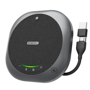 Omni2P Conference Speaker compatible with Zoom 6Mics for 15-20 Participants | Dual 5W Loudspeaker, 3A Noise-Canceling, with Type-c and Dongle BT 5.3, plug and play, 360° Voice Pickup distance 13-20 ft Omni2P Conference Speaker compatible with Zoom 6Mics for 15-20 Participants | Dual 5W Loudspeaker, 3A Noise-Canceling, with Type-c and Dongle BT 5.3, plug and play, 360° Voice Pickup distance 13-20 ft
